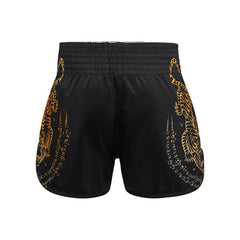 Fluory Muay Thai Muay Thai Shorts Fluory Imperial Tiger Muay Thai Shorts Black