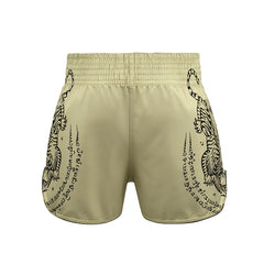 Fluory Muay Thai Muay Thai Shorts Fluory Imperial Tiger Muay Thai Shorts Tan