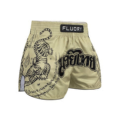 Fluory Muay Thai Muay Thai Shorts Fluory Imperial Tiger Muay Thai Shorts Tan