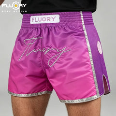 Fluory Muay Thai Muay Thai Shorts Fluory Nebula Muay Thai Shorts Purple