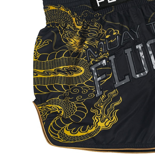 Fluory Muay Thai Muay Thai Shorts Fluory Onyx Dragon Muay Thai Shorts