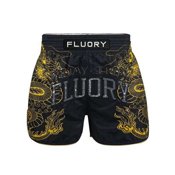 Fluory Muay Thai Muay Thai Shorts Fluory Onyx Dragon Muay Thai Shorts