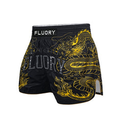 Fluory Muay Thai Muay Thai Shorts Fluory Onyx Dragon Muay Thai Shorts