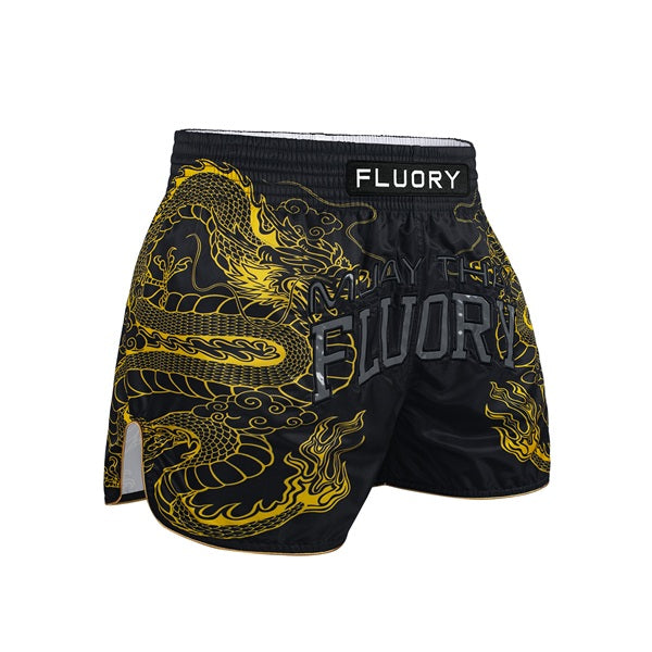 Fluory Muay Thai Muay Thai Shorts Fluory Onyx Dragon Muay Thai Shorts