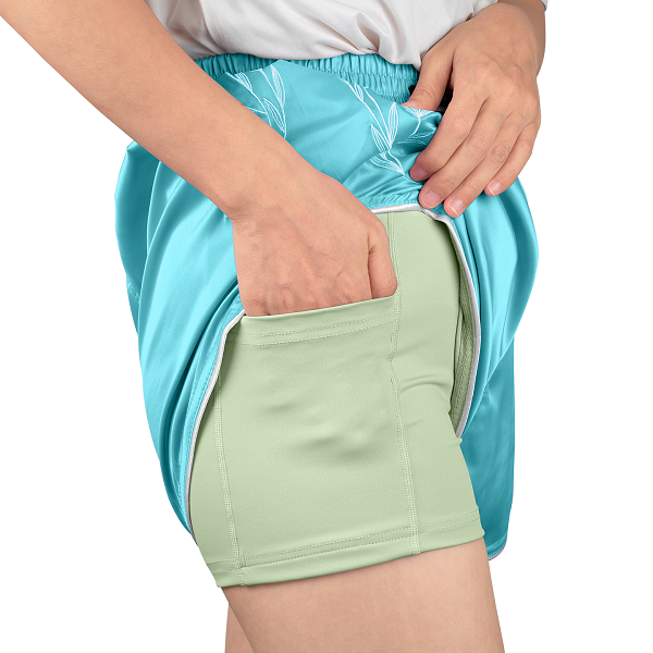 Fluory Muay Thai Muay Thai Shorts Fluory Relief 2 in 1 Muay Thai Shorts Blue