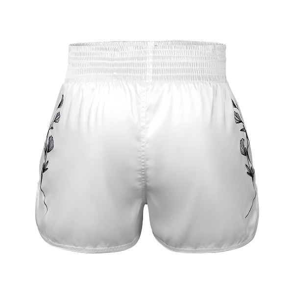 Fluory Muay Thai Muay Thai Shorts Fluory Relief 2 in 1 Muay Thai Shorts White