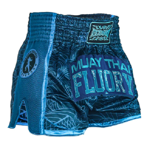Fluory Shadow Retro Muay Thai Shorts Blue
New comfort retro cut, mesh si...