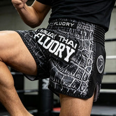 Fluory Muay Thai Muay Thai Shorts Fluory Shadow Scales Muay Thai Shorts