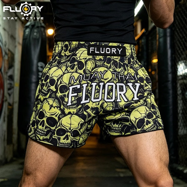 Fluory Muay Thai Muay Thai Shorts Fluory Skull Legion Muay Thai Shorts