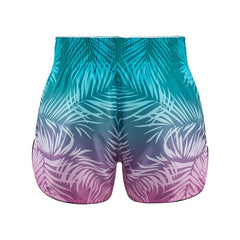 Fluory Muay Thai Muay Thai Shorts Fluory Tropical Glow Muay Thai Shorts Blue