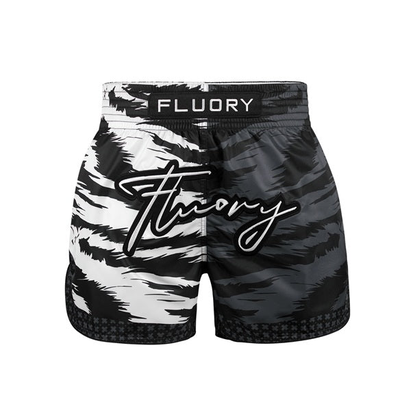 Fluory Muay Thai Muay Thai Shorts Fluory White Tiger Muay Thai Shorts