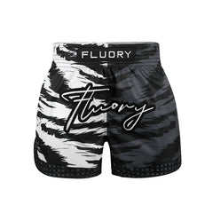 Fluory Muay Thai Muay Thai Shorts Fluory White Tiger Muay Thai Shorts