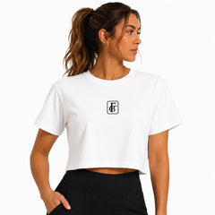 Fortify Boxing Club Boxing T Shirts Fortify Boxing Club Womens Crop Top - White