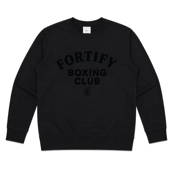 Fortify Boxing Club Crew Jumper Black/Black