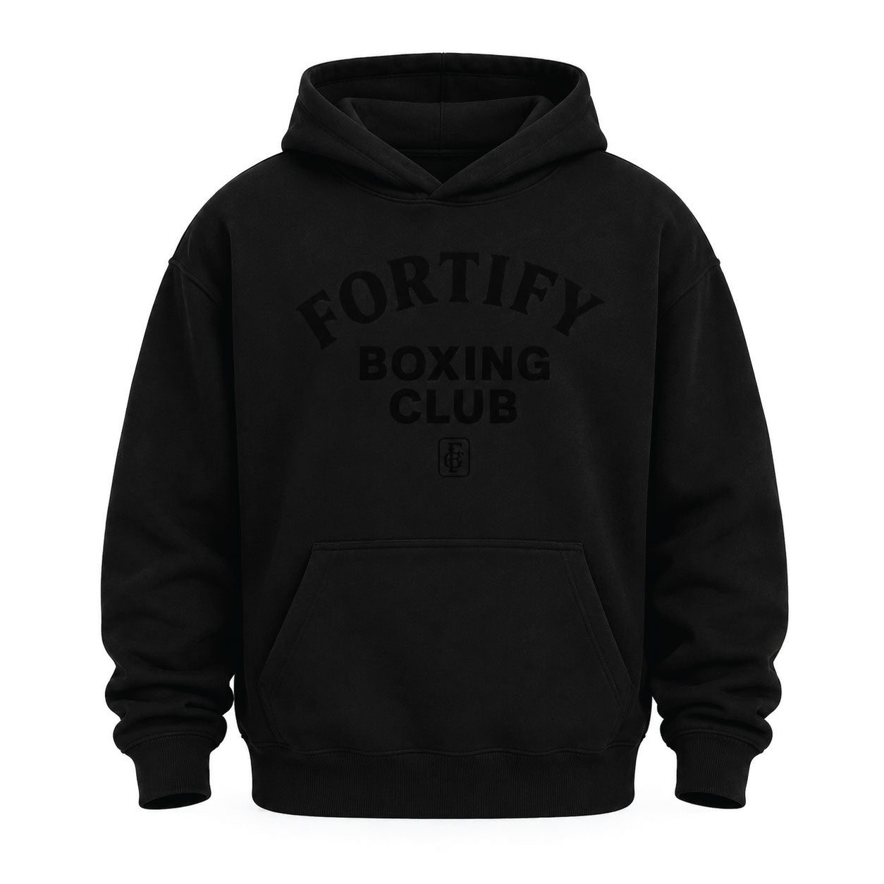 Fortify Boxing Club Hoodies & Long Sleeve Fortify Boxing Club Hoodie Black on Black