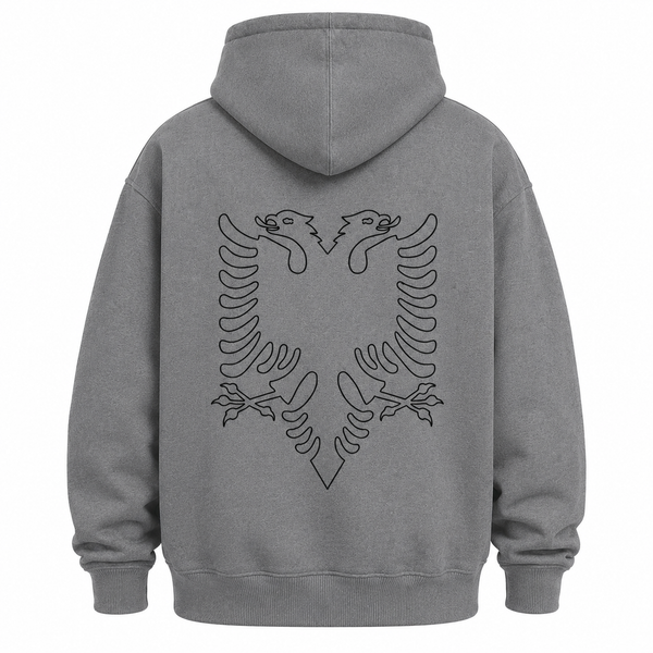 Fortify Boxing Club Hoodies & Long Sleeve YOUTH/KIDS Fortify Albanian Eagle Hoodie Grey