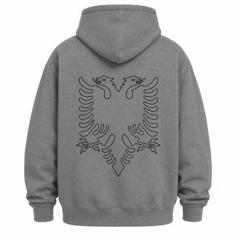 Fortify Boxing Club Hoodies & Long Sleeve YOUTH/KIDS Fortify Albanian Eagle Hoodie Grey