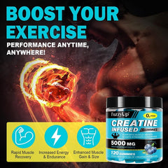Fuzzy Up Supplements Fuzzy Up Creatine Blueberry Infused Gummies