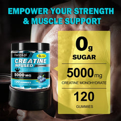 Fuzzy Up Supplements Fuzzy Up Creatine Blueberry Infused Gummies