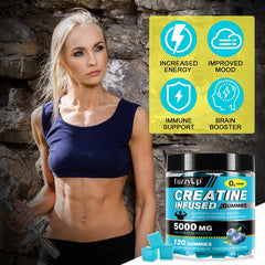 Fuzzy Up Supplements Fuzzy Up Creatine Blueberry Infused Gummies