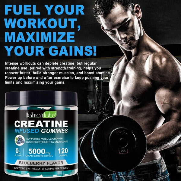 Hatman Labs Supplements Hatman Labs Creatine Monohydrate Gummies Blueberry