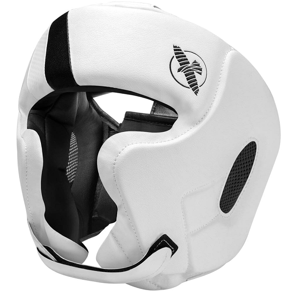 Hayabusa T3 Chinless Boxing Headgear White