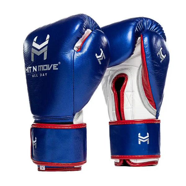 Hit N Move All Day Pro Agility Origin Boxing Gloves Blue Metallic