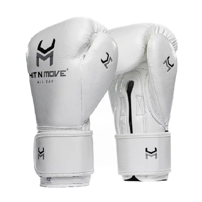 Hit N Move All Day Pro Agility Origin Boxing Gloves White