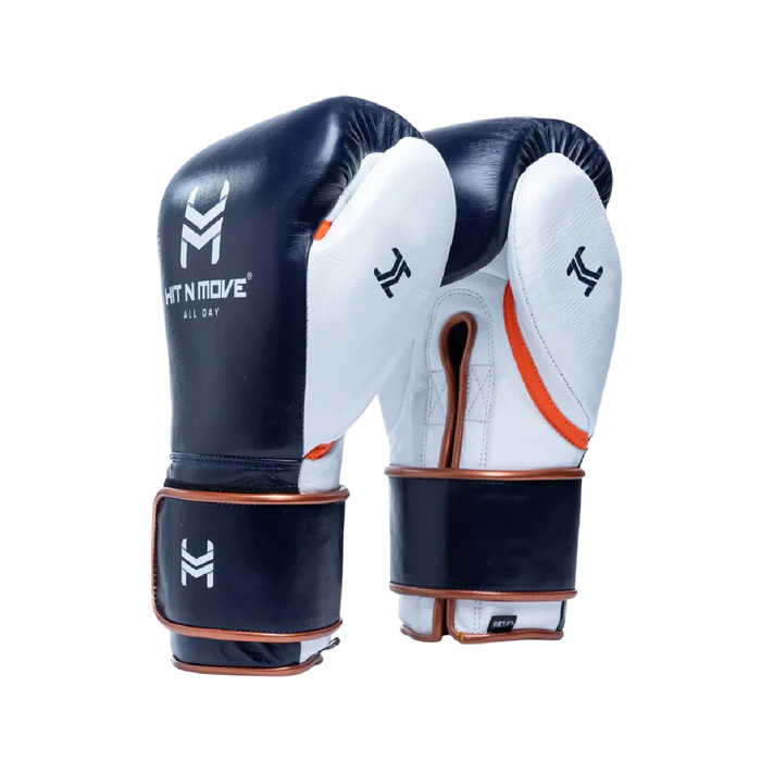 Hit N Move Boxing Gloves Hit N Move All Day Pro Balance Boxing Gloves Blue/Copper/Orange (B16)