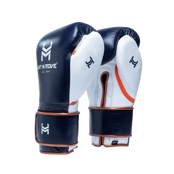 Hit N Move Boxing Gloves Hit N Move All Day Pro Balance Boxing Gloves Blue/Copper/Orange (B16)