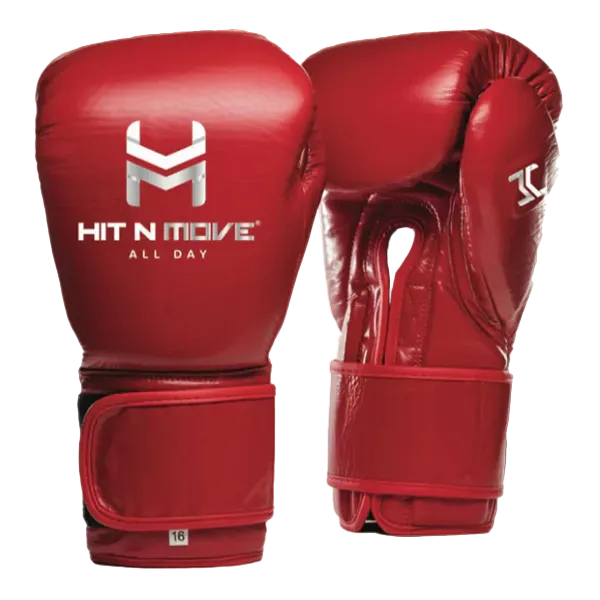 Hit N Move All Day Pro Balance Boxing Gloves Red
