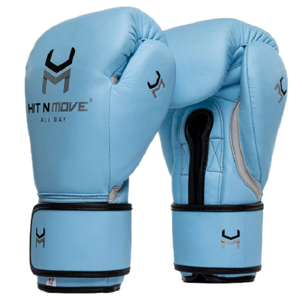 Hit N Move Boxing Gloves Hit N Move All Day Pro Balance Boxing Gloves Sky Blue