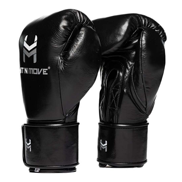 Hit N Move Suvari Horse Hair Boxing Gloves Black
