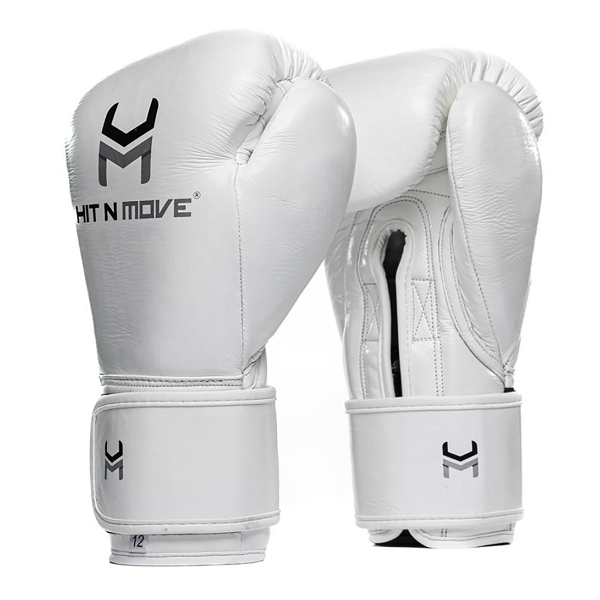 Hit N Move Boxing Gloves Hit N Move Suvari Horse Hair Boxing Gloves White