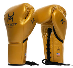 Hit N Move Boxing Gloves Lace Up Hit N Move All Day Pro Balance Lace Up Boxing Gloves Gold