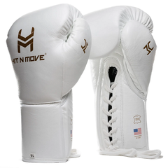 Hit N Move Boxing Gloves Lace Up Hit N Move All Day Pro Balance Lace Up Boxing Gloves White