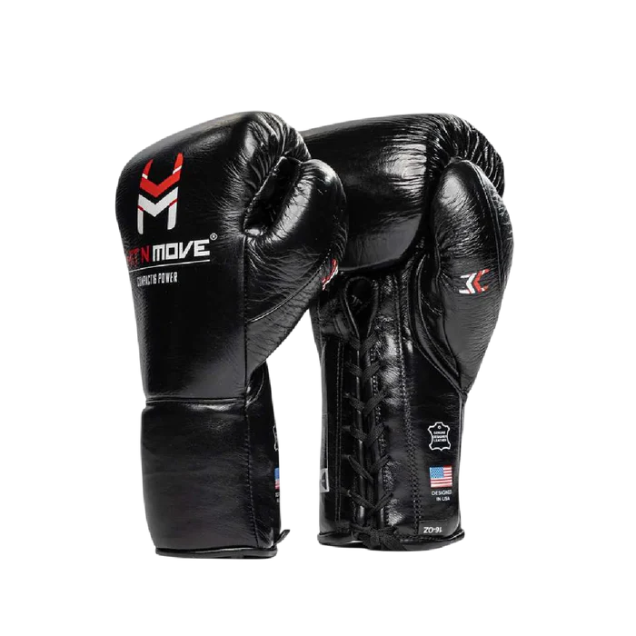 Hit N Move Compact 16 OZ Conditioning Boxing Gloves Black