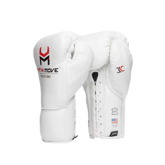 Hit N Move Compact 16 OZ Conditioning Boxing Gloves White
