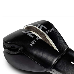 Hit N Move Boxing Gloves Lace Up Hit N Move Suvari Horse Hair Lace Up Boxing Gloves Black