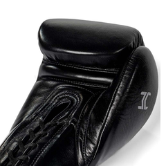 Hit N Move Boxing Gloves Lace Up Hit N Move Suvari Horse Hair Lace Up Boxing Gloves Black