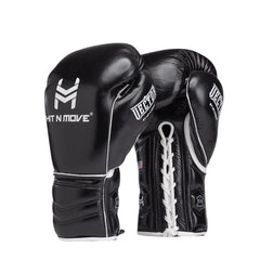 Hit N Move Boxing Gloves Lace Up Hit N Move Vector Lace Up Boxing Gloves Black