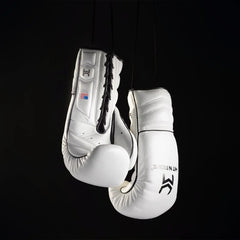 Hit N Move Boxing Gloves Lace Up Hit N Move Vector Lace Up Boxing Gloves White