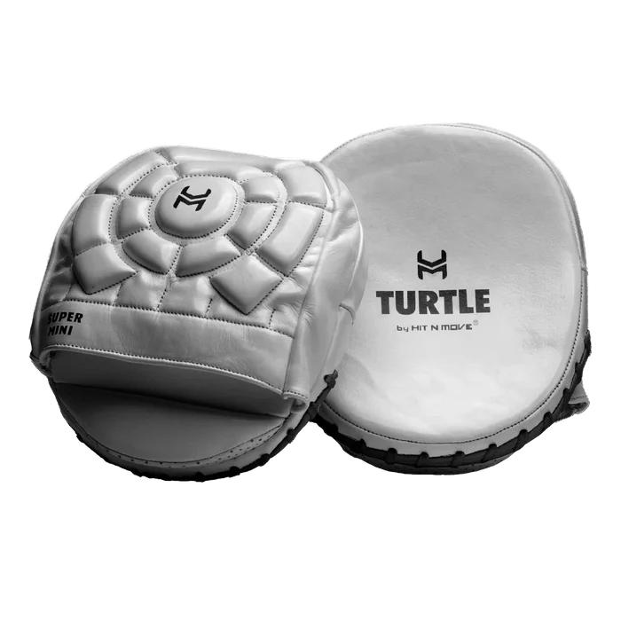 Hit N Move Focus Mitts Hit N Move Curved Micro Turtle Focus Mitts Silver