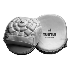 Hit N Move Focus Mitts Hit N Move Curved Micro Turtle Focus Mitts Silver