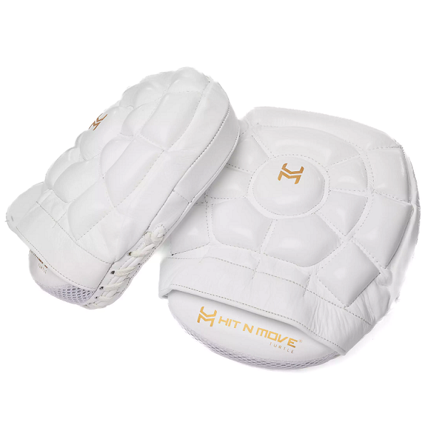 Hit N Move Focus Mitts Hit N Move Curved Micro Turtle Focus Mitts White