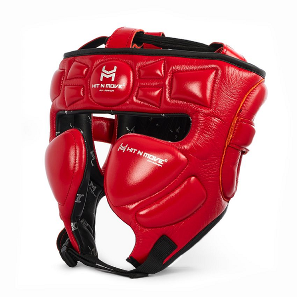 Hit N Move Head Guards Hit N Move Air Armor Precision Head Gear Red