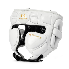 Hit N Move Head Guards Hit N Move Air Armor Precision Head Gear White Gold