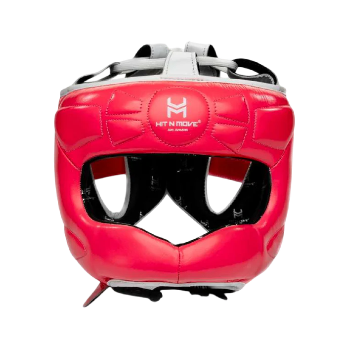 Hit N Move Head Guards Hit N Move Facesaver Head Gear Pink/white