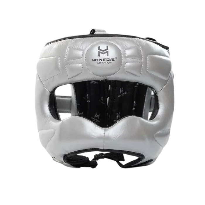 Hit N Move Head Guards Hit N Move Facesaver Head Gear Silver