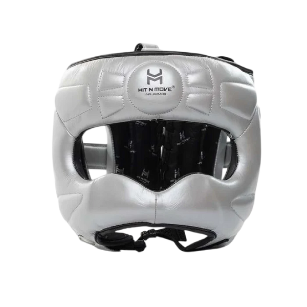 Hit N Move Head Guards Hit N Move Facesaver Head Gear Silver